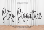 Stay Signature Font