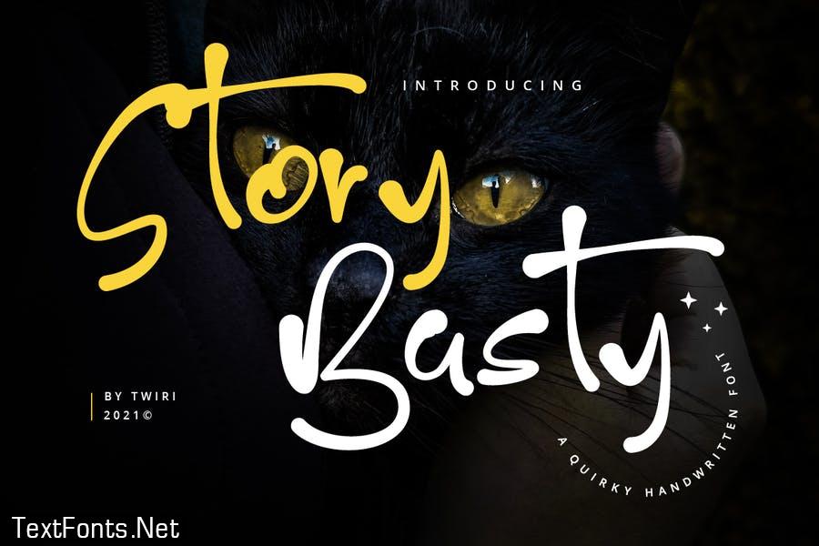 Story Basty Quirky Handwritten Font