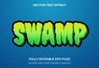 swamp 3d text effect