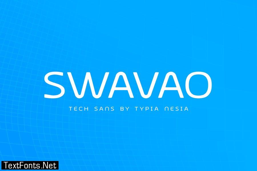 Swavao Futuristic Modern font - Techno Sans Serif