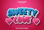 sweety love 3d text effect