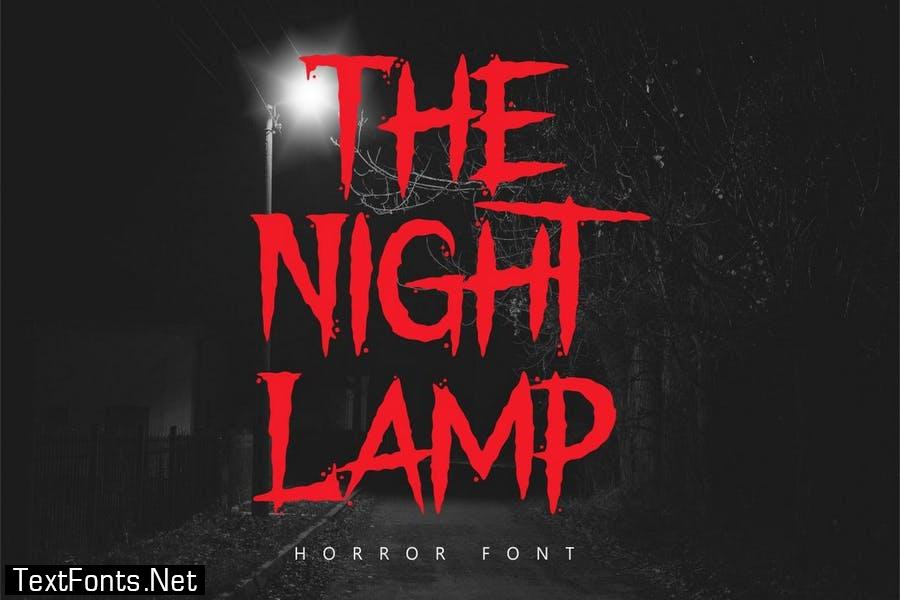 The Night Lamp - Horror Font