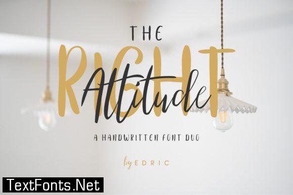 The Right Attitude Duo Font