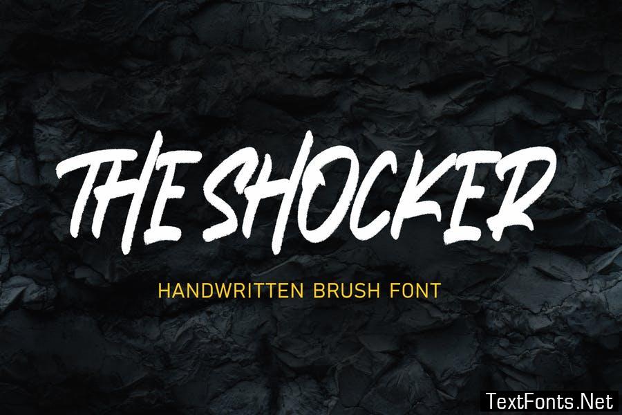 The Shocker - Handwritten Brush Font
