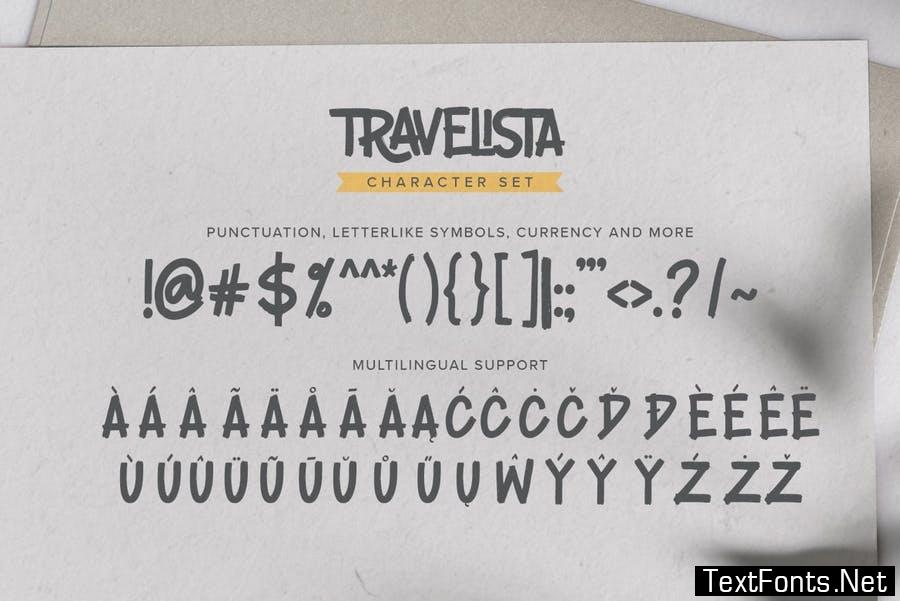 Travelista - All Caps Ligature Font