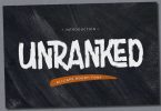 Unranked - All Caps Rough Font