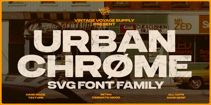 Urbanchrome Font Family