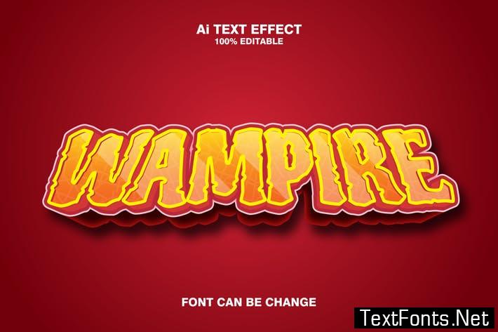Vampire 3d Text Effect