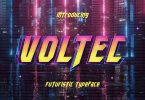 Voltec – Futuristic Typeface