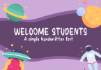 Welcome Students Font