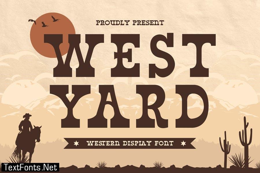 West Yard – Western Display Font