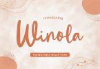 Winola – Handwritten Brush Font