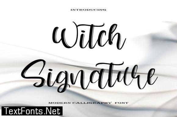 Witch Signature Font