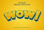 Wow - Editable Text Effect, Font Style