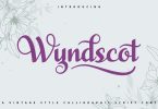 WyndScot | Calligraphic Script Font