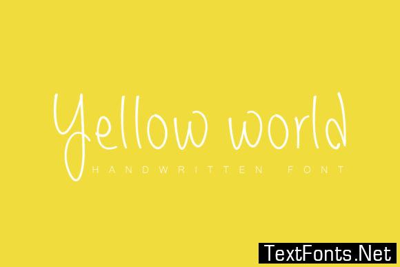 Yellow World Font