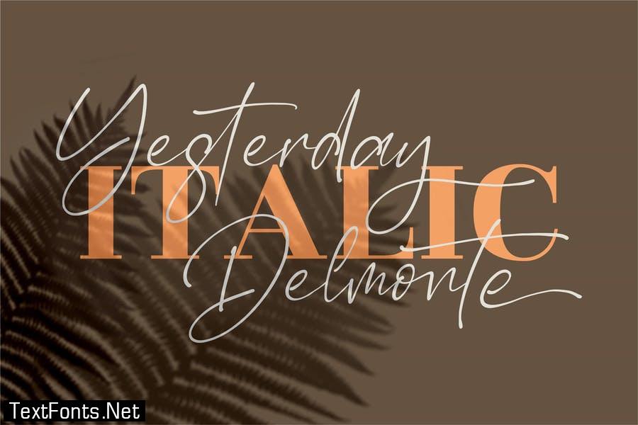 Yesterday Delmote Signature Font LS