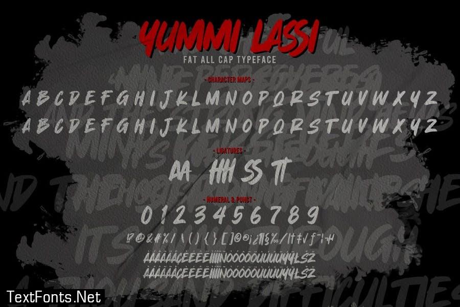 Yummi lassi - Playful Display Font