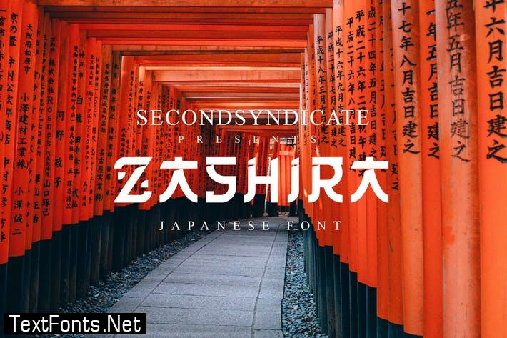 Zashira - Japanese Font