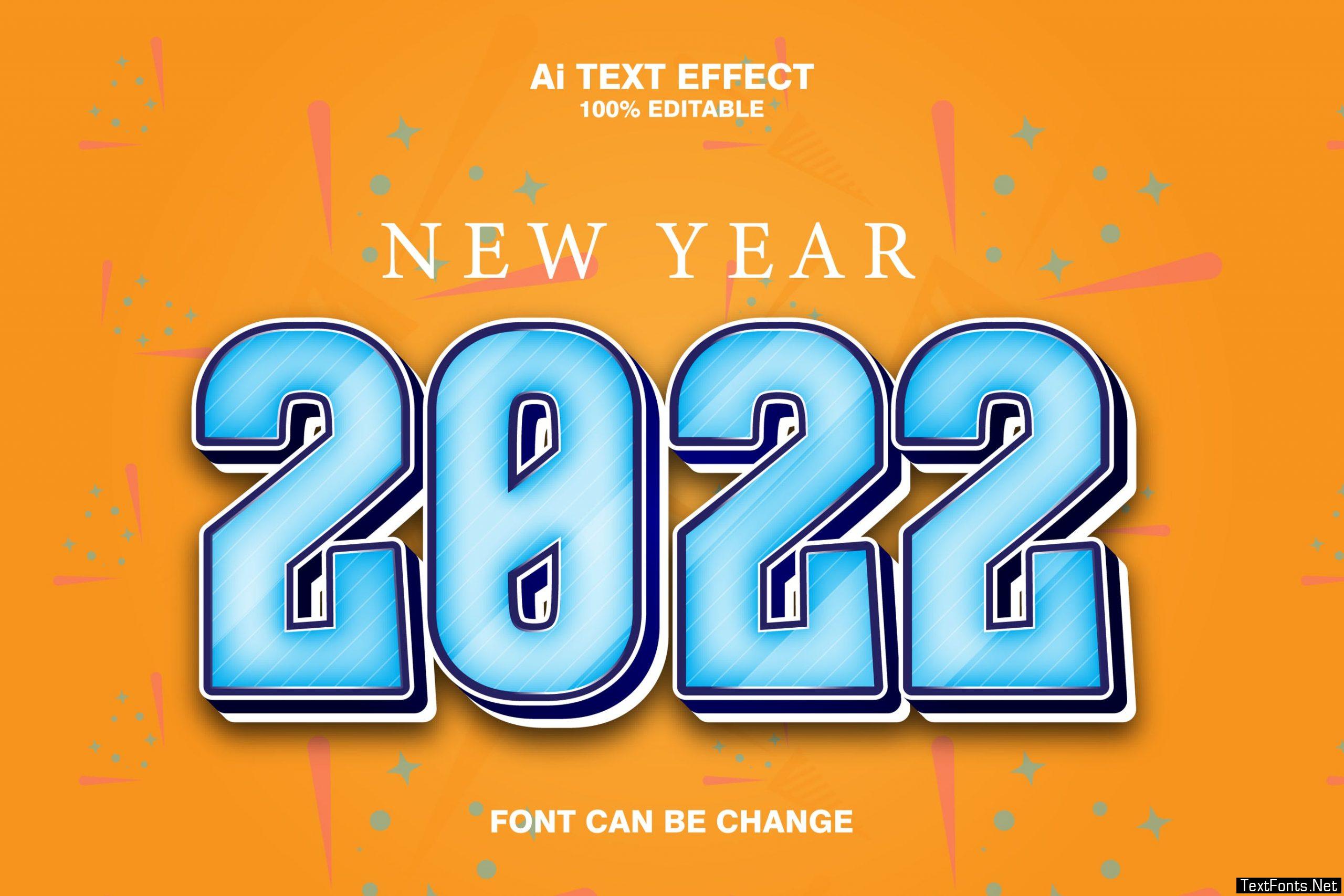 2022 3d Text Effect 8VNUG9D