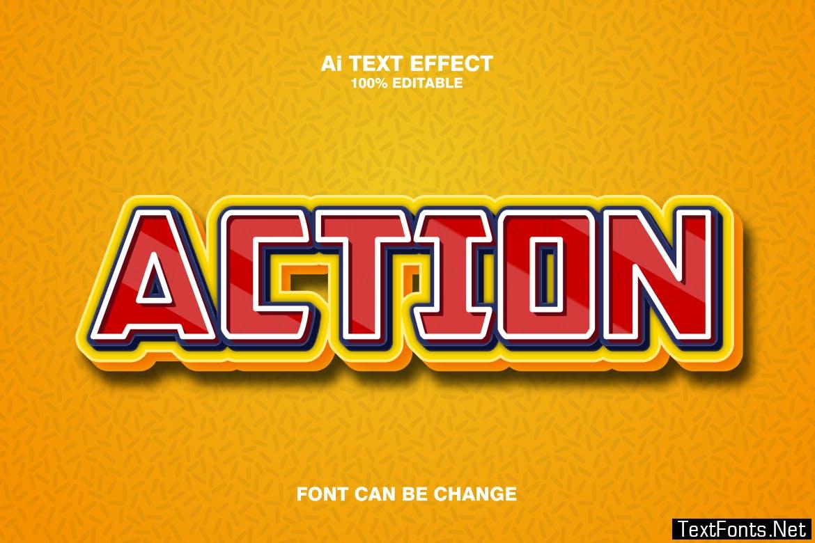 Action 3d Text Effect 6VKWVUJ