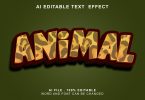 Animal 3d Text Effect