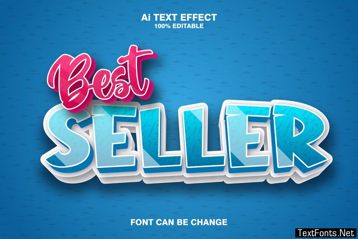 best-seller-3d-text-effect