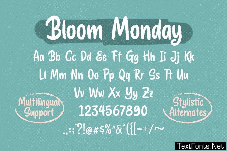 Bloom Monday Font