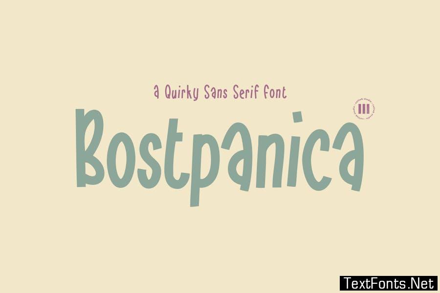 Bostpanica - A Playful Font