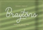Braytons Monoline Font
