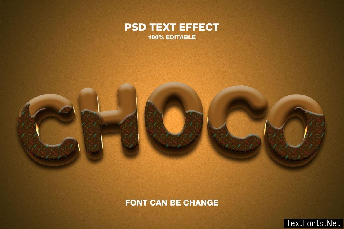 Choco 3d Text Effect