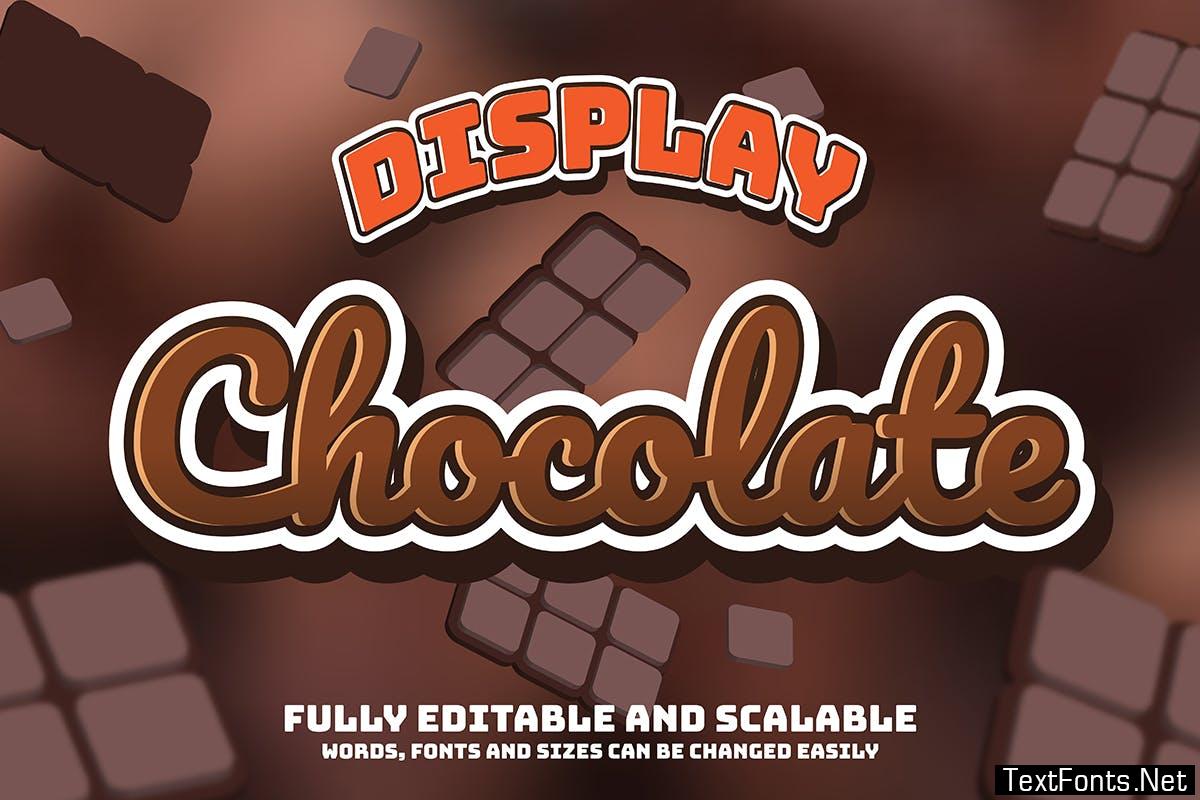 Chocolate Text Effect Editable