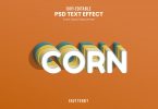 Corn-Text Effect