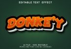 Donkey's 3d text Effect