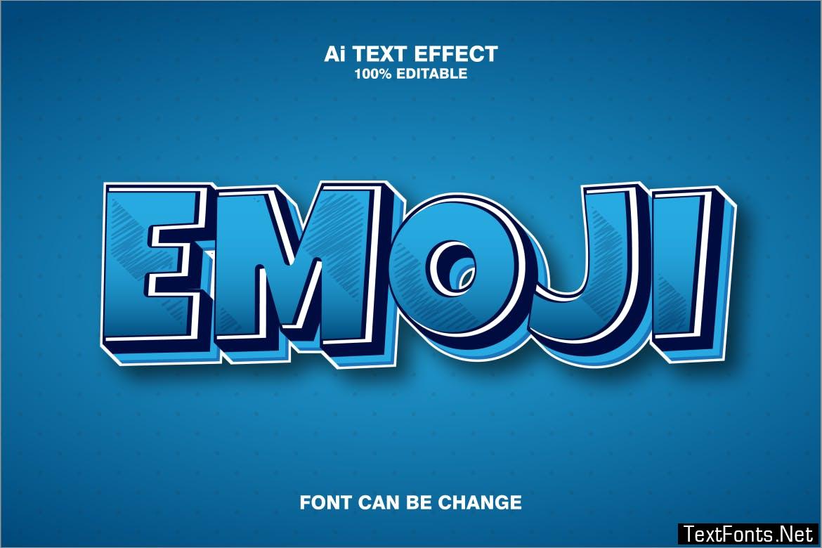 Emoji 3d Text Effect