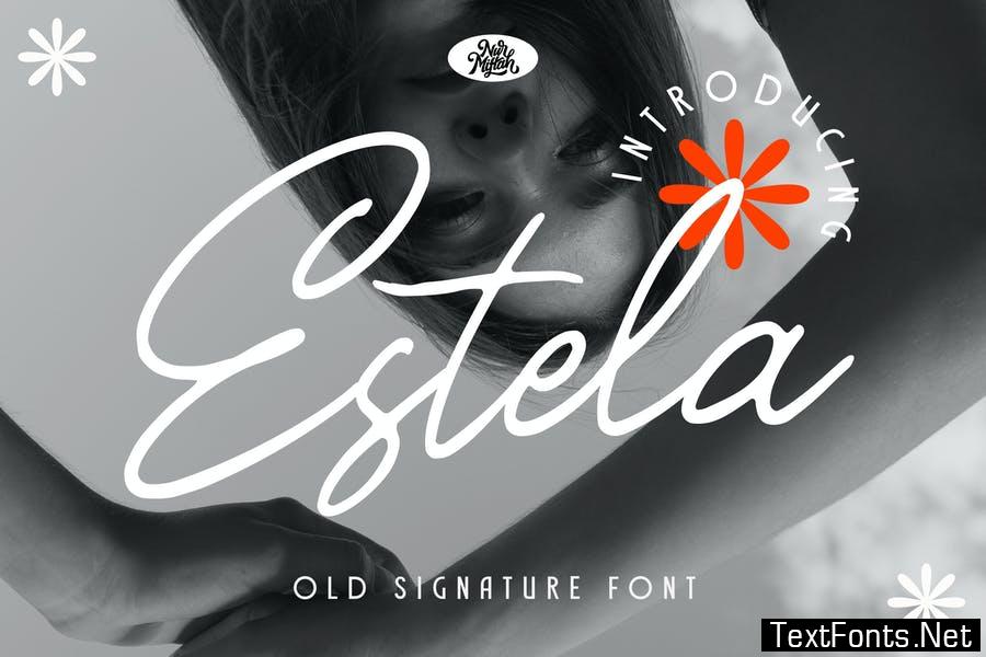 Estela Signature Font