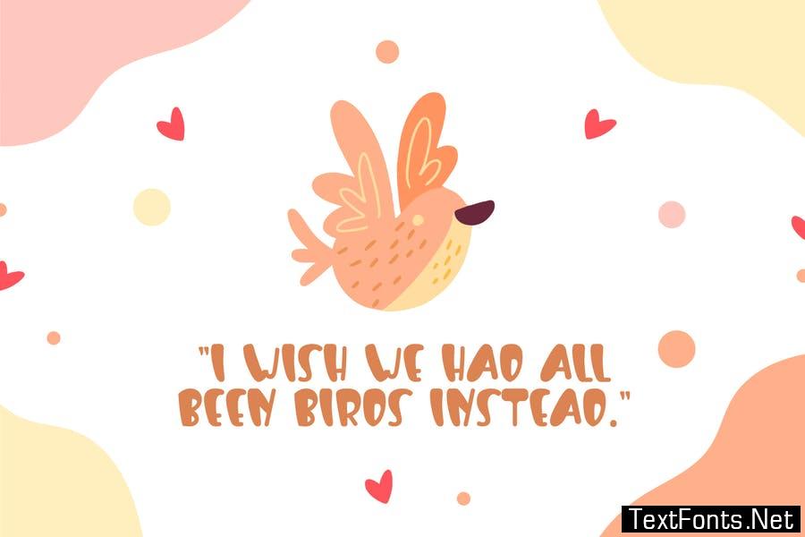 Flying Lover - Cute Display Font