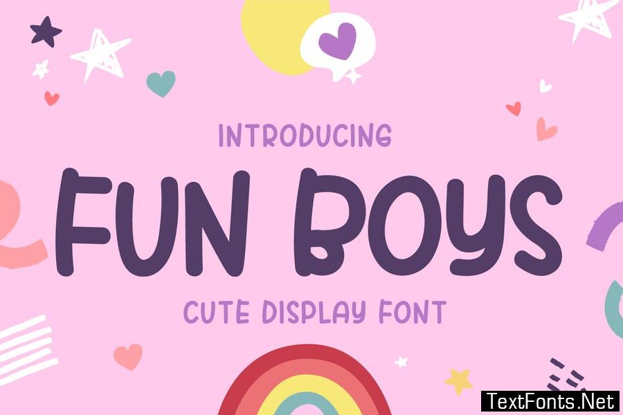 Fun Boys - Cute Handwriting Display Font