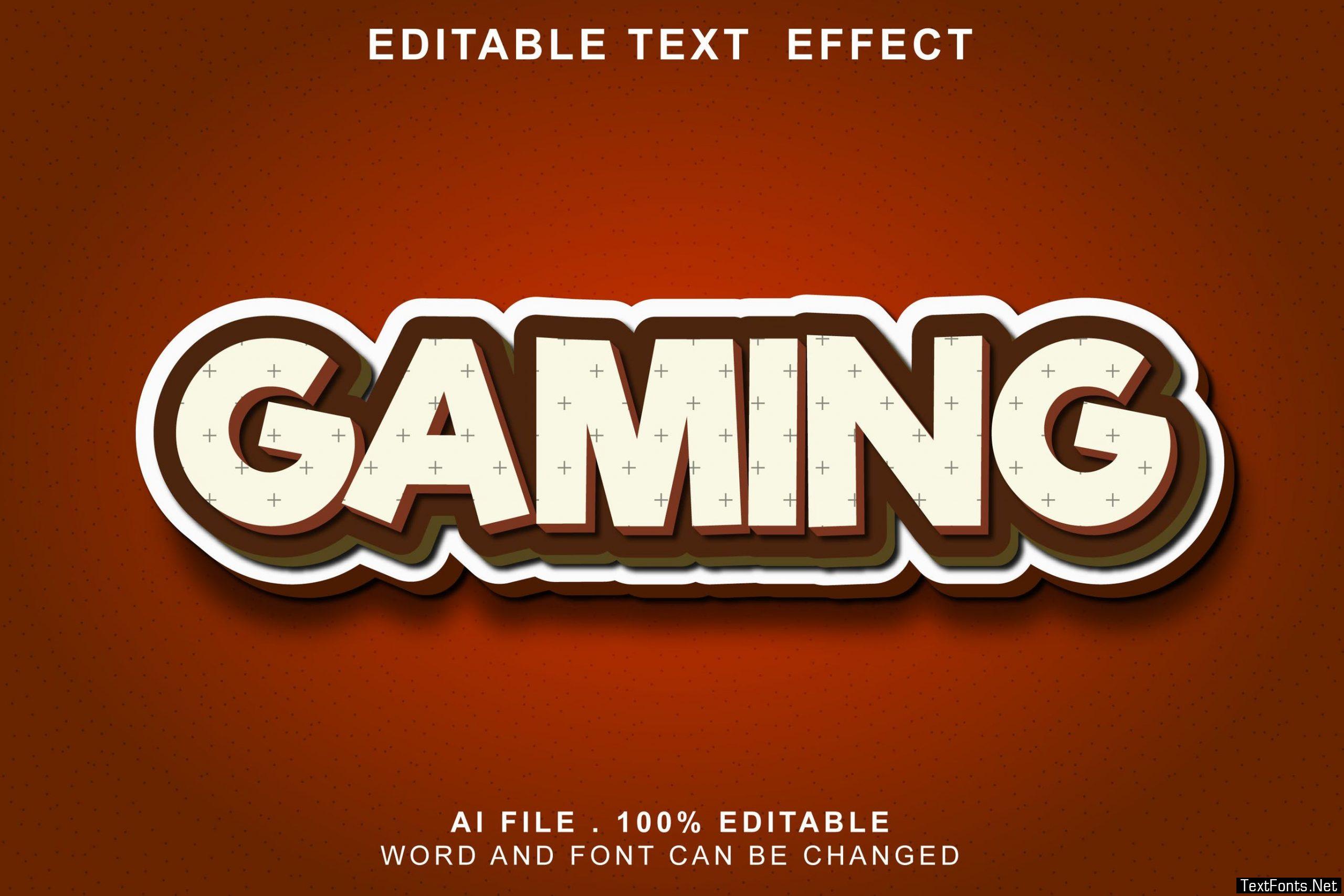 Gaming 3d Text Effect