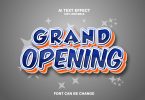 Grand Opening 3d Text Effect