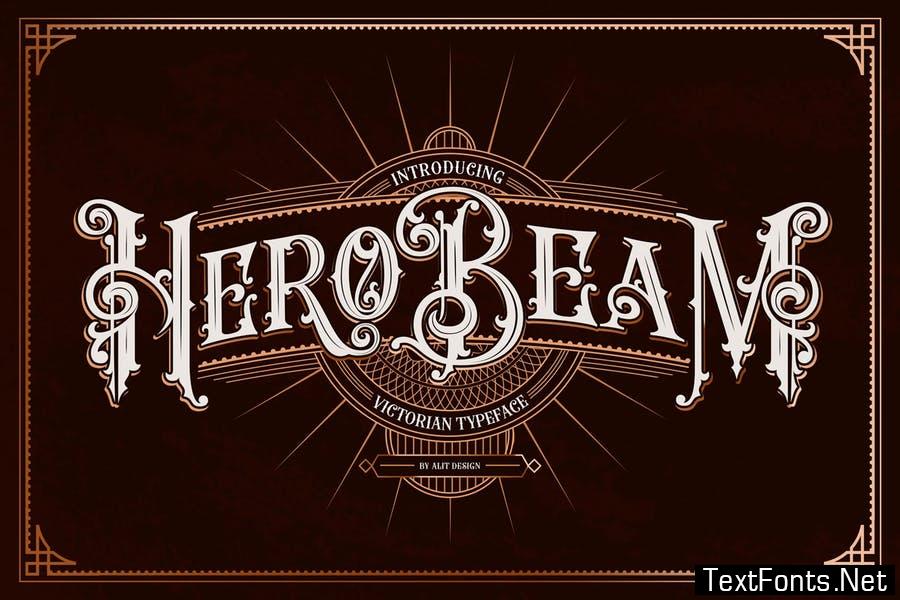 Hero Beam Typeface Font