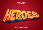 Heroes 3d Text Effect