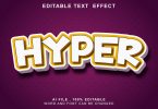 Hyper 3d Text Effect