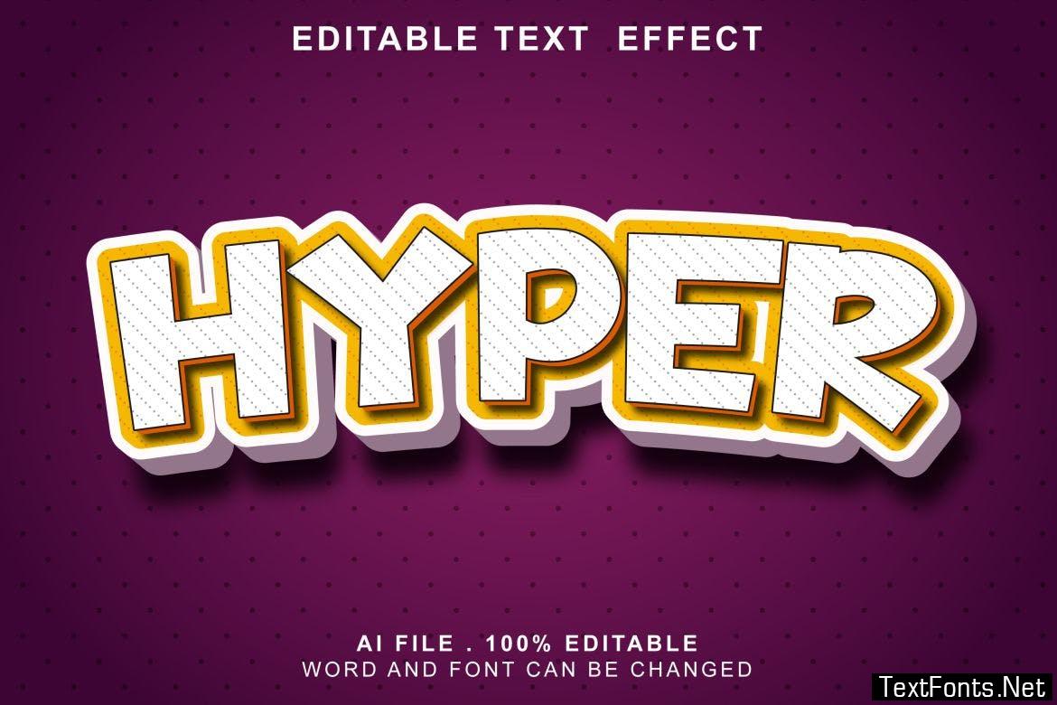 Hyper 3d Text Effect