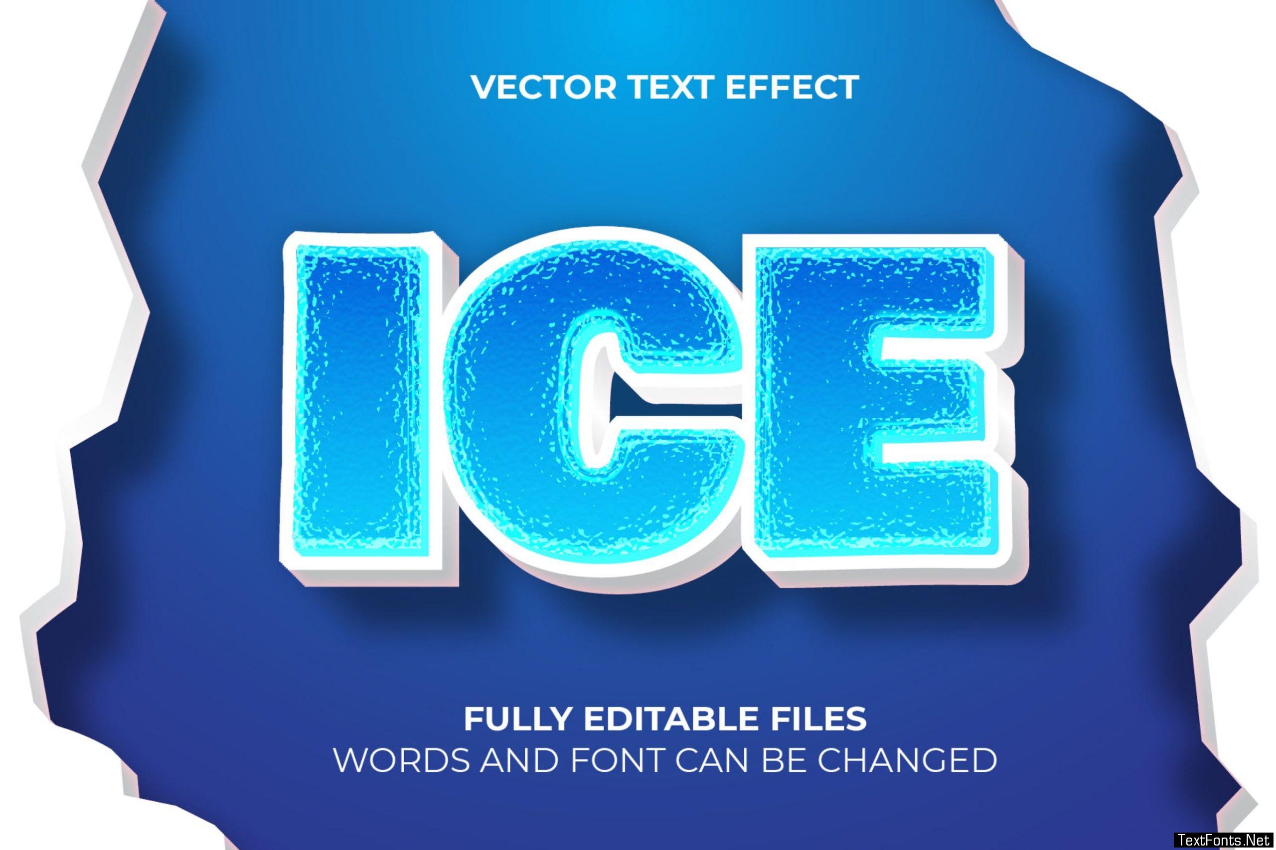 Ice 3d Text Effect