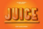 Juice 3d Text Effect