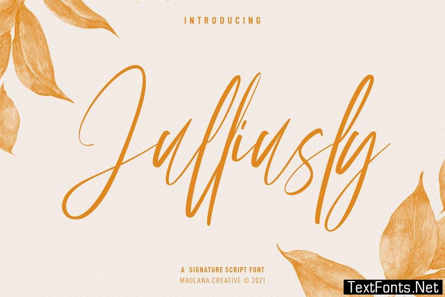 Julliusly Signature Font