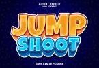Jump Shoot 3d Text Effect