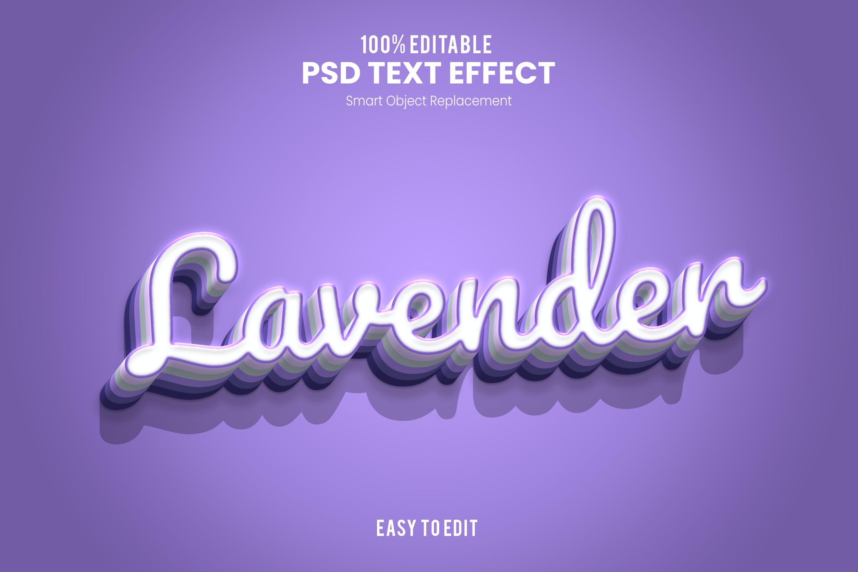 Lavender-Text Effect