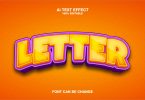 Letter 3d Text Effect
